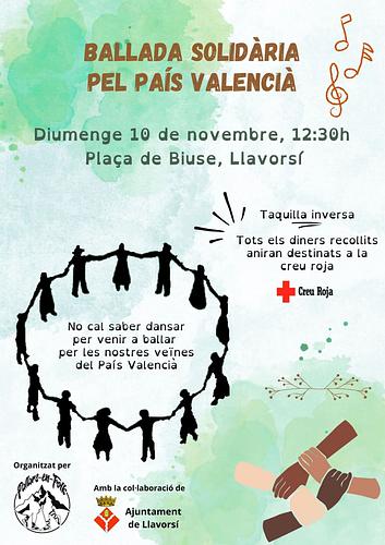 Aquest diumenge fem una ballada solidària a Llavorsí per recollir fons pel País Valencià, us hi esperem!!