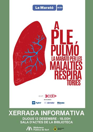 🫁 Amb motiu de @lamarato3cat us convidem a la xerrada sobre malalties respiratòries que tindrà lloc aquest dijous, 12 de desembre, a les 6 de la tarda, a la sala d'actes de la biblioteca 
 
ℹ️ +info https://bibliosort.cat/esdeveniments/xerrada-marato-3cat/