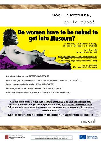 Tornem a engegar el cicle de SÓC L'ARTISTA, NO LA MUSA.

A cada sessió, coneixerem una artista diferent i farem exercicis creatius pràctics basats alguna temàtica o tècnica que haguem conegut sobre aquella artista! 

Serà un espai on podreu iniciar un treball propi que vulgueu explorar o continuar alguna temàtica que ja us interesi a través de idees que ens donen les referències d'aquestes magnífiques autores. 
Cada sessió transitarem per una disciplina diferent: pintura, modelat, fotografia, dibuix, collage, art d'acció, art comunitari...

🗓 Dissabtes/diumenges alterns de febrer a abril de 10 a 13h
🗒 6 sessions: 2 febrer, 15 febrer, 1 març, 15 març, 29 març i 5 d'abril
📍 A Gerri de la Sal
💸 25 euros per sessió o 100 euros tot el pack. Es pot parlar de fer preus adaptats a les condicions econòmiques de cadascuna :)

Reserva el teu pack per totes les sessions o agafa sessions soltes!!

Més informació o inscripcions a:
654725699 (trucada o Telegram)
simbiosisprojectes@somnuvol.coop
@simbiosis_projectes