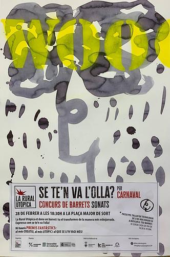 SE TE’N VA L’OLLA (PER CARNAVAL)? 
_Concurs de barrets sonats!_ 
 
La Rural Utòpica organitza un concurs de barrets el divendres 28 de febrer a les 18:30h a la plaça major de Sort. 

Et donem un barret i tu el transformes de la manera més esbojarrada, creativa, insòlita, única!
Hi haurà premis fantàstics:
al més creatiu, al més utòpic i al que se li’n vagi més! 
 
Com participar?
Passa pel taller de tecnologia de l’IES Hug Roger III a buscar el teu barret. Si vols, queda’t-hi a treballar, t’ajudarem amb el que calgui. 
Hi serem cada de dia de 16:30 a 19:30h.

Us hi esperem! 💥