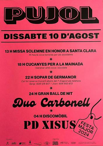 Aqui teniu el cartell de la festa major