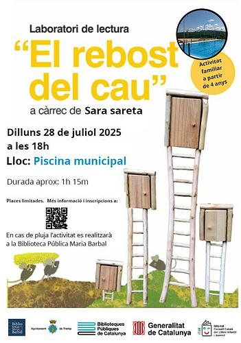 💌AVÍS IMPORTANT A TOTA LA POBLACIÓ: Una comunitat de ratolins s'ha instal.lat a la Piscina Municipal de Tremp. Aquesta setmana eren a la Biblioteca Pública Maria Barbal però tenien massa calor i ara són a l'ombra dels arbres, amb la cua a l'aigua i prenent llimonada. 
Els vols conèixer? Dilluns a la tarda, entre capbussada i capbussada, anirem a picar a les seves portes per conèixer les històries que amaguen. 
Ai, i si teniu gat, deixeu-lo a casa.