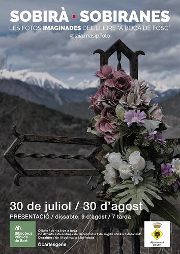 📸 No us perdeu l'exposició "Sobirà · Sobiranes" de Carles Gené, les fotos imaginades del llibre "A boca de fosc" de Juan Cal (Pagès Editors) fins el 30 d'agost al vestíbul i la graderia de la Biblioteca

📰 Laia Masip, encarregada de retratar els escenaris de la vall Farrera on succeeix el crim de casa Peguera de Juberri ("Sobirà") retrata també les dones de la comarca a qui veu com dones sàvies ("Sobiranes")

📌 Presentació el dissabte 9 d'agost a les 7 de la tarda amb la presentació del llibre i acompanyament musical d'Artur Blasco amb les noves cobles del Peirot

ℹ️ més informació https://bibliosort.cat/esdeveniments/exposicio-sobira-sobiranes/