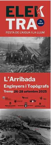 ELEKTRA. FESTA DE L'AIGUA I LLUM
https://www.ajuntamentdetremp.cat/actualitat/agenda/elektra-festa-de-laigua-i-llum
ELEKTRA. FESTA DE L'AIGUA I LLUM
2025-09-26T22:00:00+02:00
2025-09-28T20:00:00+02:00
Del 26 al 28 de setembre la capital del Jussà acollirà la segona edició d’Elektra, festa de l’Aigua i la Llum. Es tracta d’unes jornades de rememoració històrica que organitzen l’Ajuntament de Tremp i l’associació cultural Pirineus.Watt.
La majoria dels actes d’Elektra tenen aforaments limitats ja que son activitats de petit format i curta durada. Es recomana treure les entrades amb antelació a la plataforma entrapolis o adreçar-se a les oficines de l’Ajuntament per reservar. S’obrirà la venda d’entrades i reserves a partir del 15 de setembre.