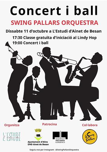 Demà a Ainet de Besan classe oberta d'iniciació al swing i concert amb la Swing Pallars Orquestra!