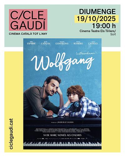 🎞️ Aquest diumenge torna el #CicleGaudí a Sort amb "Wolfgang", una emotiva i còmica història sobre la pèrdua, la família i la importància d'acceptar la diferència

📅 Diumenge 19/10, a les 7 de la tarda
🎫 Més informació i venda d'entrades a https://sort.cat/esdeveniments/cicle-gaudi-wolfgang/