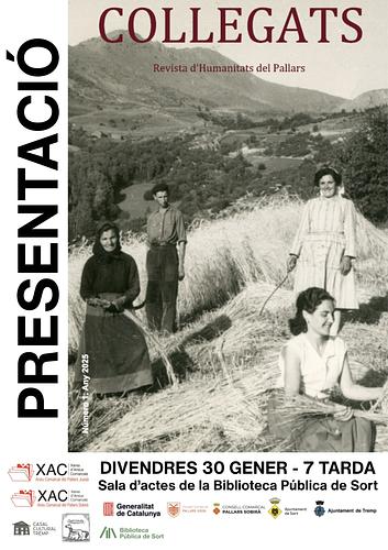 📜 L'objectiu de la recerca ha de ser apropar el coneixement a la ciutadania

📢 Us convidem a la presentació de la nova època de "Collegats: revista d'Humanitats del Pallars", revista que neix amb l'objectiu de promoure la recerca històrica sobre els dos Pallars 

📅 Aquest divendres, 30 de gener, a les 7 de la tarda (19h), a la sala d'actes Josep Colom

ℹ️ +info https://bibliosort.cat/esdeveniments/presentacio-revista-collegats/
