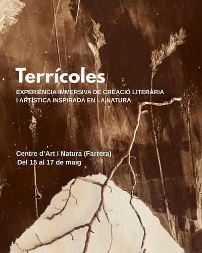 Arriba la 3a edició de “Terrícoles. Creació literària i artística inspirada amb la natura” amb novetats i ganes d’aprofundir🌿🔔

L’edició d’aquesta primavera girarà al voltant del concepte “arrels”. A partir d’aquesta consigna tirarem del fil de la creació artística i literària. 

El resultat serà un petit llibre d’artista desplegable que fusionarà el procés creatiu del cap de setmana.

Els llibres d’artista s’exposaran l’últim dia després del recital.

Quan? Del 15 al 17 de maig

On? Al Centre d’Art i Natura de Farrera

Amb qui? Amb Ivet Eroles, Vanesa Freixa, Maribel Bella i un recital del nou poemari de la Marta Coll Autet.

Preu: 360€. Inclou formació, materials, allotjaments i àpats. Pagament fraccionat (160€ en el moment de la inscripció) i l resta el cap de setmana de l’experiència.

Inscripcions obertes fins al 3 de maig escrivint un correu a artinatura@farreracan.cat

Consulteu el programa complet al web del www.farreracan.cat
