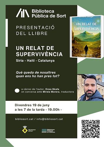 🫂 Un relat d'exili, amistat, memòria i una esperança que no acaba mai viscut en primera persona i que colpirà els lectors

📖 Orwa Skafe presenta el seu llibre "Un relat de supervivència: Síria - Catalunya - Haití" en conversa amb Mireia Morera Masa, traductora al català de la versió original en anglès

📅 Divendres 19 de juny, a les 7 de la tarda (19h), a la sala Josep Colom de la Biblioteca Pública de Sort

ℹ️ +info https://bibliosort.cat/esdeveniments/presentacio-llibre-relat-supervivencia/