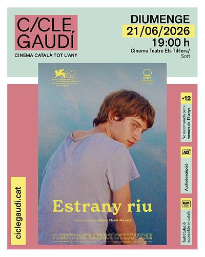 🎞️Torna el #CicleGaudí a Sort, us convidem una nova projecció del circuit estable de cinema català 

🏳️‍🌈 Amb motiu del #MesdelOrgull us presentem "Estrany riu" de Jaume Claret, un drama intimista sobre el despertar sexual d'un noi adolescent

📅 Diumenge 21 de juny  a les 7 de la tarda (19h) al Cinema-Teatre Els Til·lers de Sort 

📺 mireu el tràiler https://youtu.be/TwQVkFnSoSM?si=elSCajWzGDOSRTwY

ℹ️ més info i entrades https://sort.cat/esdeveniments/cicle-gaudi-estrany-riu/