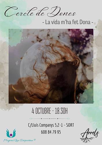 Cercles de Dones🪷
✨Creació d'un espai de sanació a través de la paraula i l'escolta amb l'ajuda de l'acompanyament en grup. La finalitat és el compartir-nos des de les pròpies experiències de cadascuna. 
🌺És un espai creat per a dones, on es parlaran diferents temes ficant èmfasis en la reconnexió amb el nostre cos femení, la nostra ciclicitat i els nostres òrgans sexuals on sintonitzar amb l'úter com a centre del nostre poder de creació. 

✨El cercle té una aportació econòmica de 10€. 
Es realitzarà a l'espai terapèutic Arrels, situat a Sort (C/Lluís Companys 5, 2-1)

🌸Si et ressona i tens ganes de compartir-te amb comunitat contacta al 608 84 79 95 per reservar la teva plaça.